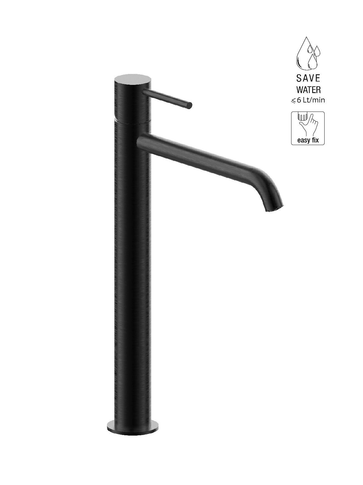 Смеситель для раковины из нержавеющей стали без слива Rubinetterie Frattini Pepe XL 316 ARCH-00142726 - Вид №3