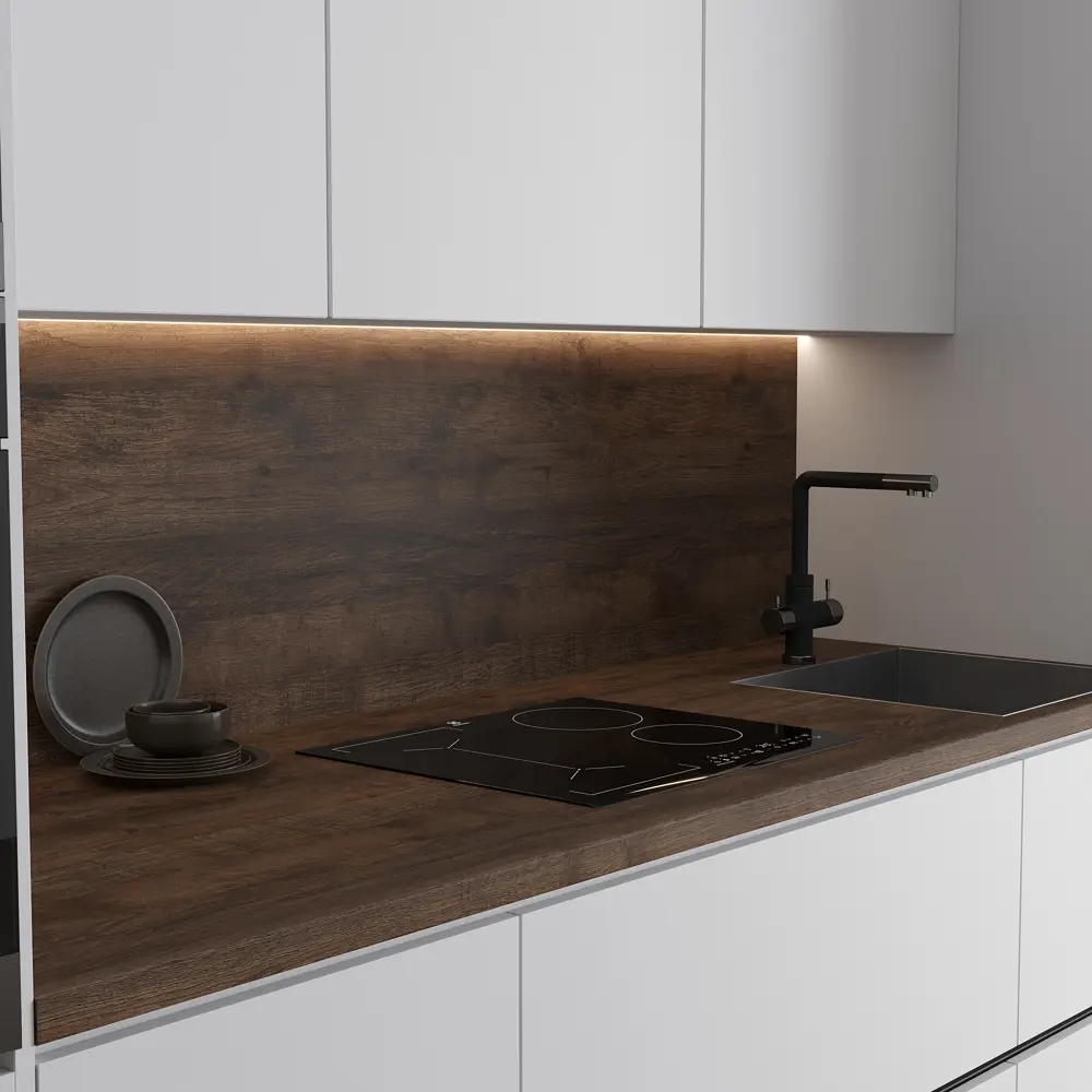 Столешница KONSENSA Самдал 60x300x3.8 см ДСП цвет коричневый ДСП Постформинг STLM-2124401 - Вид №4