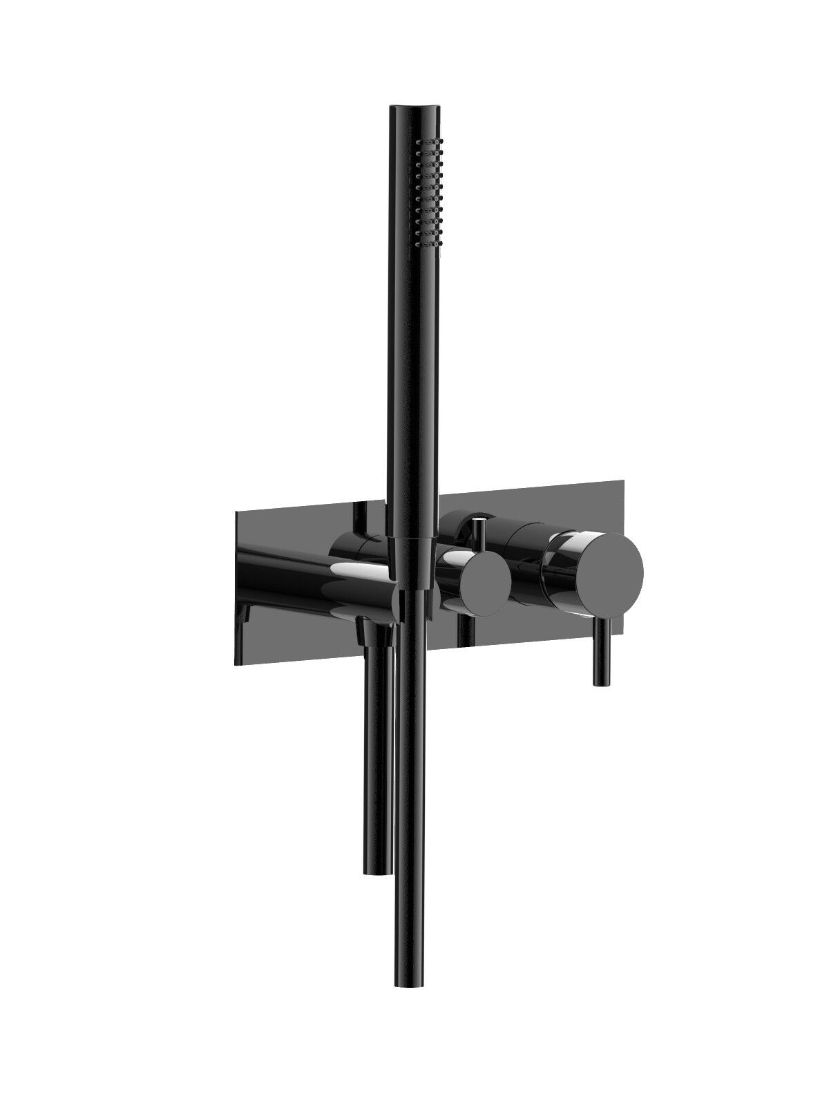 Настенный смеситель для ванны с 3 отверстиями и ручным душем Rubinetterie Frattini отдельная эстетика ARCH-00136591 - Вид №14