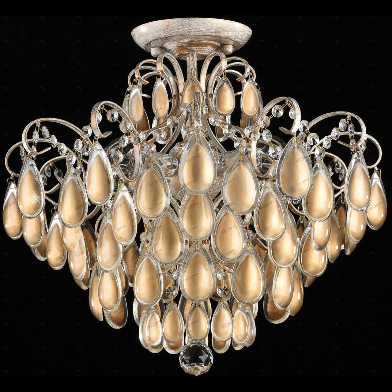 Потолочная люстра Freya Chabrol FR2302-CL-04-WG FREYA ДИЗАЙНЕРСКИЕ, CHABROL 183590 Золотой 