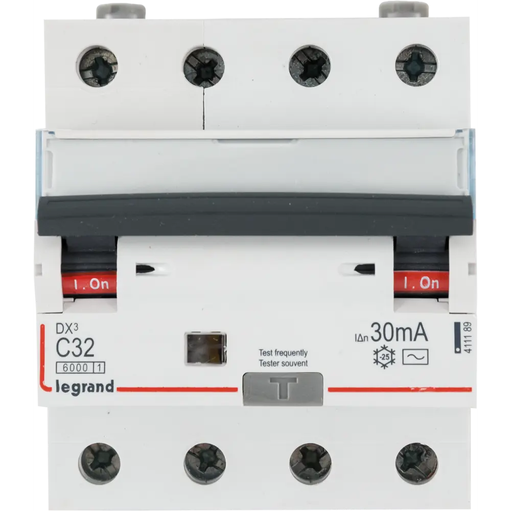 Автоматический выключатель дифференциального тока Legrand DX3 4P C32 A 30 мА 6 кА AC 411189 STLM-2078278 - Вид №1