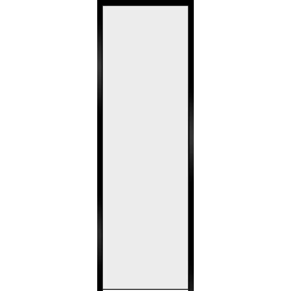 Дверь межкомнатная глухая с замком комплекте Invisible 60x230 см правая черная алюминиевая кромка цвет белый 89383094 STLM-2041324 VELLDORIS 