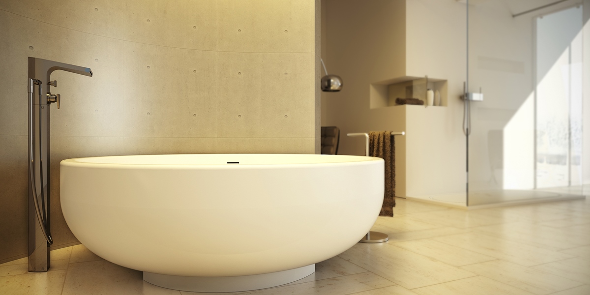 Dimasi Ванна круглая отдельностоящая Gold Tub белая GLD0102 - Вид №1