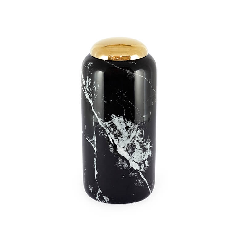 200810-93 ABHIKA КОРОБКА ПЕЧЕНЬЯ AGATA MD BLACK/GOLD  - Вид №1