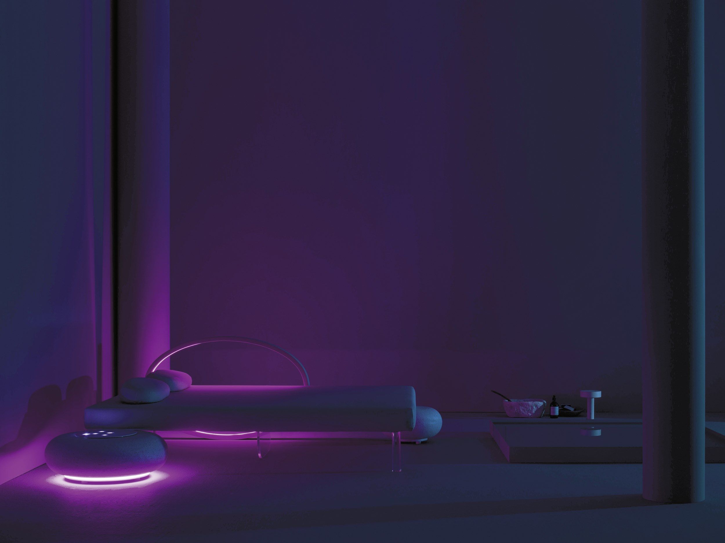 Фиксированная тканевая кровать с хромотерапией Varaschin WELLNESS THERAPY ARCH-00146778 - Вид №6