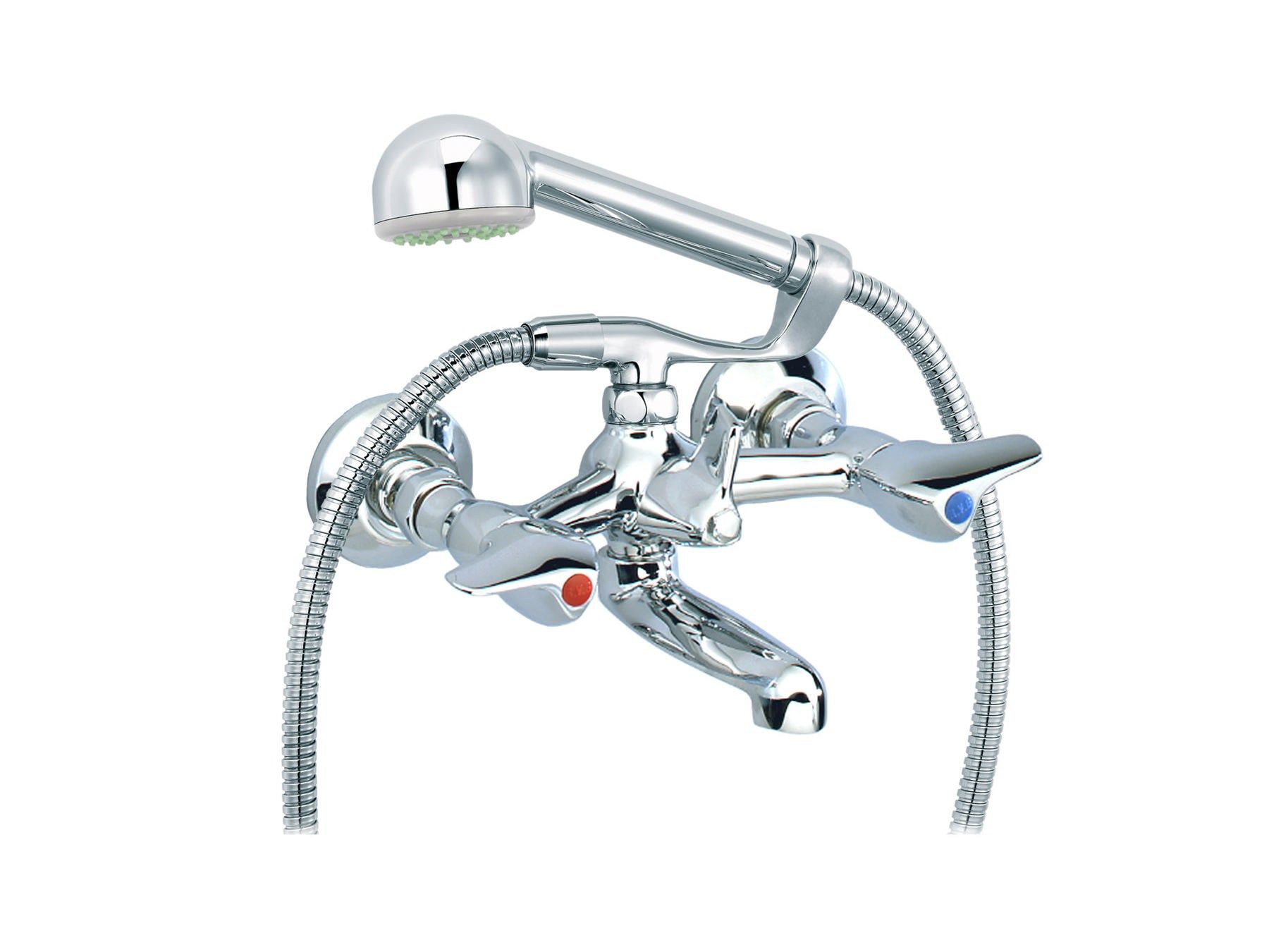 Настенный смеситель для ванны с 2 отверстиями и ручным душем rvb PILE &amp ARCH-00036815 - Вид №1