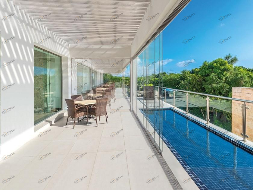 GIBUS Раздвижная стеклянная дверь sun-id-1413043