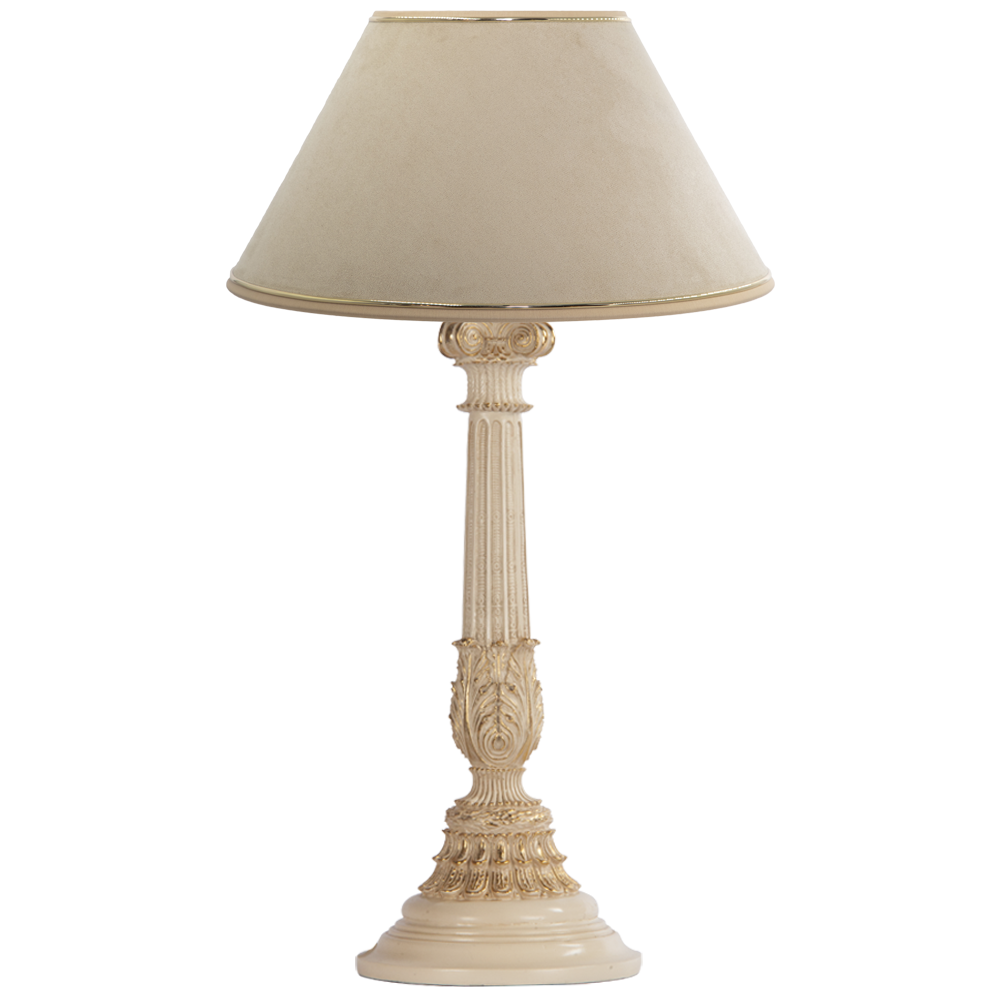 32022,34013 Настольная лампа Колонна Испанская Айвори BOGACHO 4627138210987, 4627179657116