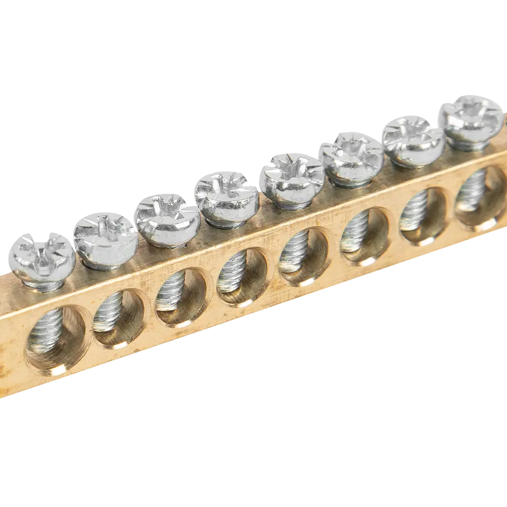 Шина N TDM Electric 6x9 мм 8/2 8 групп крепеж по краям STLM-2107685 - Вид №1