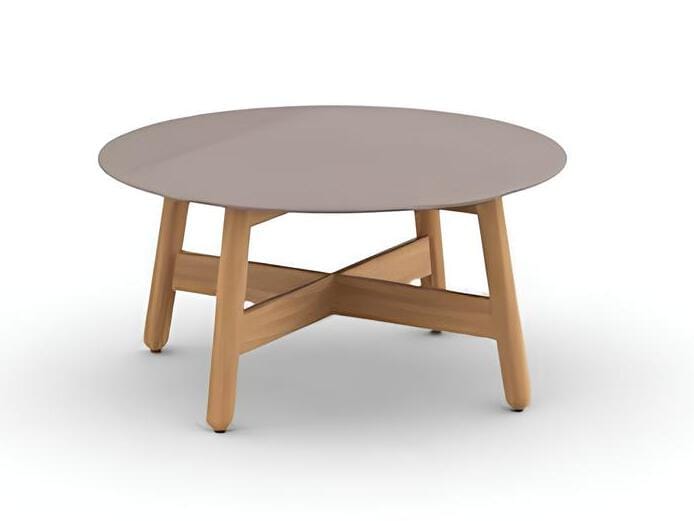 Круглый журнальный столик из тикового дерева DEDON MBRACE ARCH-00104196