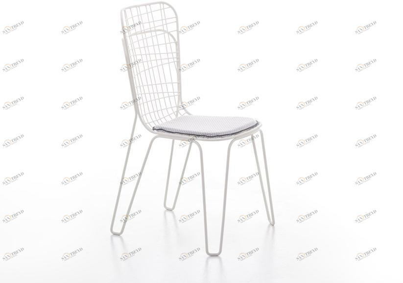 Gervasoni Штабелируемый садовый стул из стали со встроенной подушкой Gervasoni outdoor sun-id-1414859