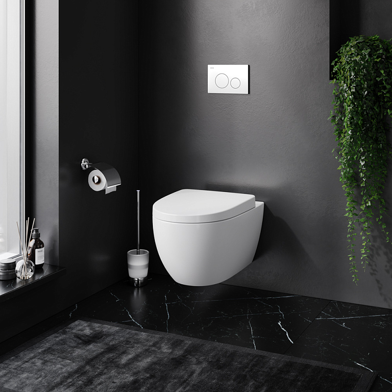 IS49001.111738 Комплект инсталляция с клав Pro L белый с подвесным унитазом с сид м/лифт AM.PM Awe - Вид №1