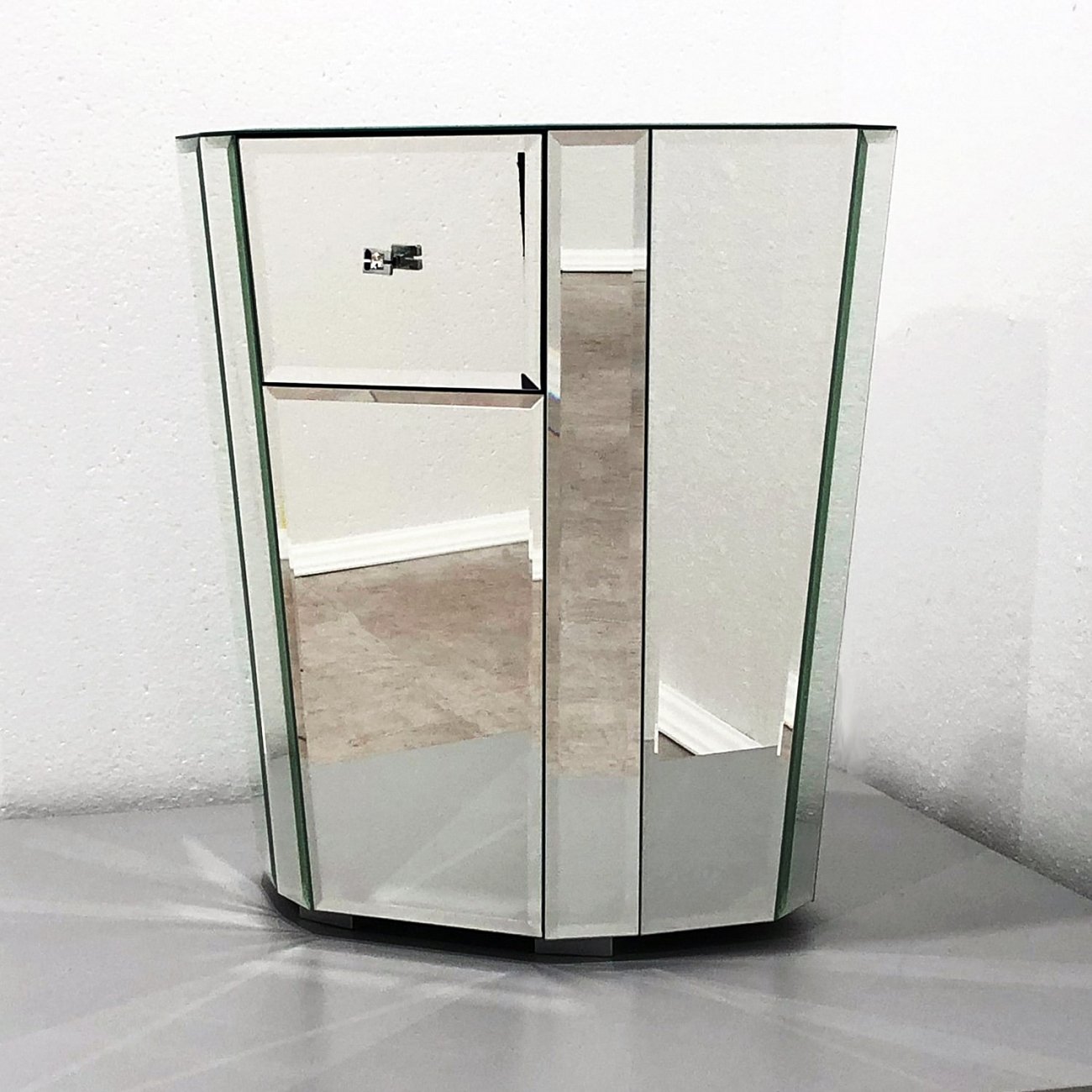 Тумбочка прикроватная зеркальная с ящиком "Мистик" GRAUM  304066 Зеркальный  - Вид №7