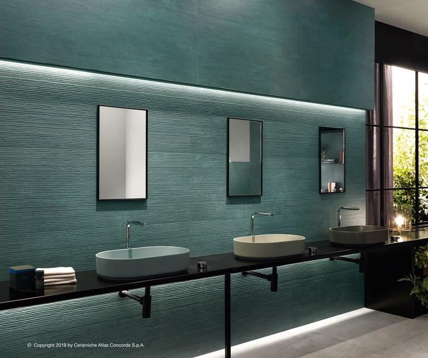 Atlas Concorde Белая плитка для стен с эффектом бетона Raw sun-id-1483334 - Вид №56