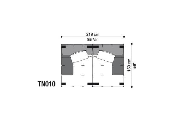 Секционный диван из ткани B&B Italia Tufty-Too ARCH-00095690 - Вид №24