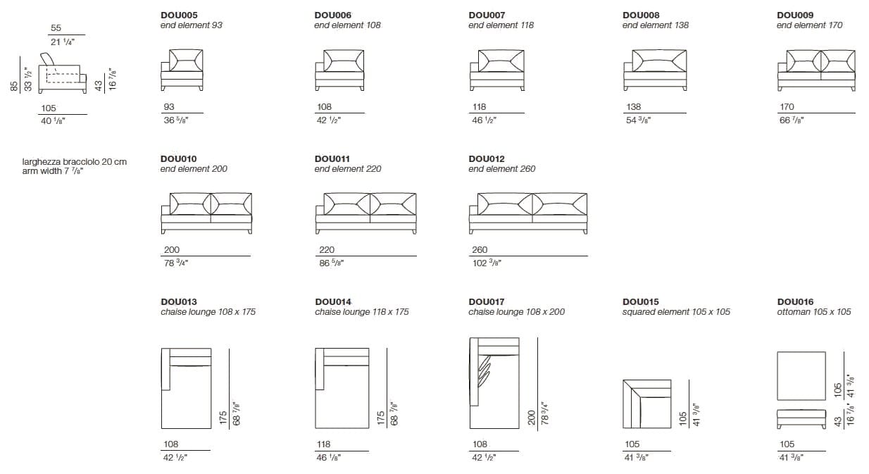 Тканевый диван с полуостровом BODEMA DOUGLAS ARCH-00153086 - Вид №3