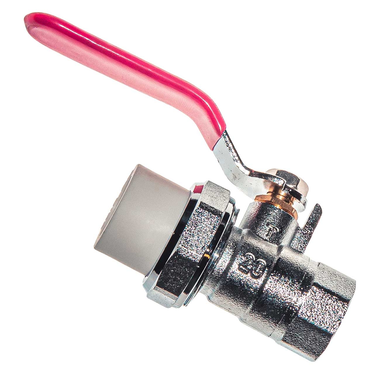 30401 Кран шаровой латунный под PPR 20x1/2 внутренняя резьба с полусгоном LAB.Space  - Вид №1