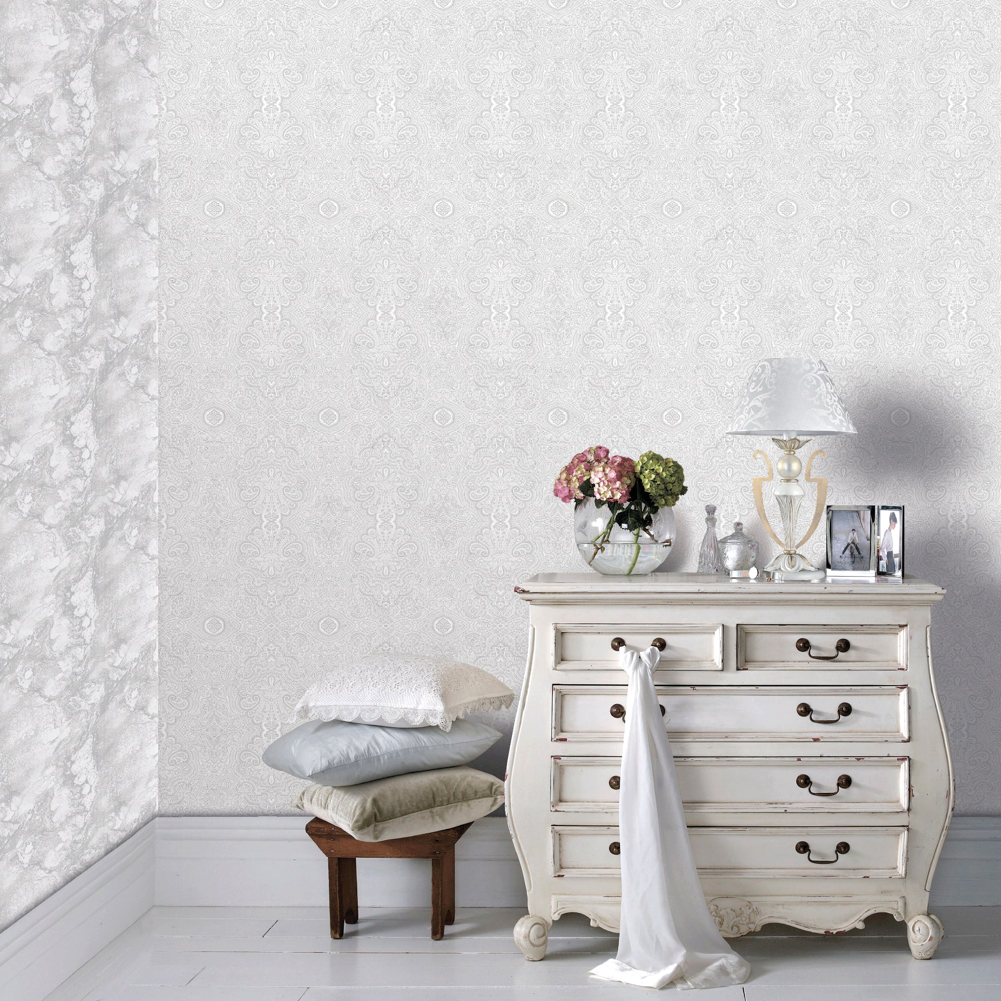 83211696 Обои флизелиновые Erismann серые 1.06 м 60050-03 Neochic Santreyd - Вид №3