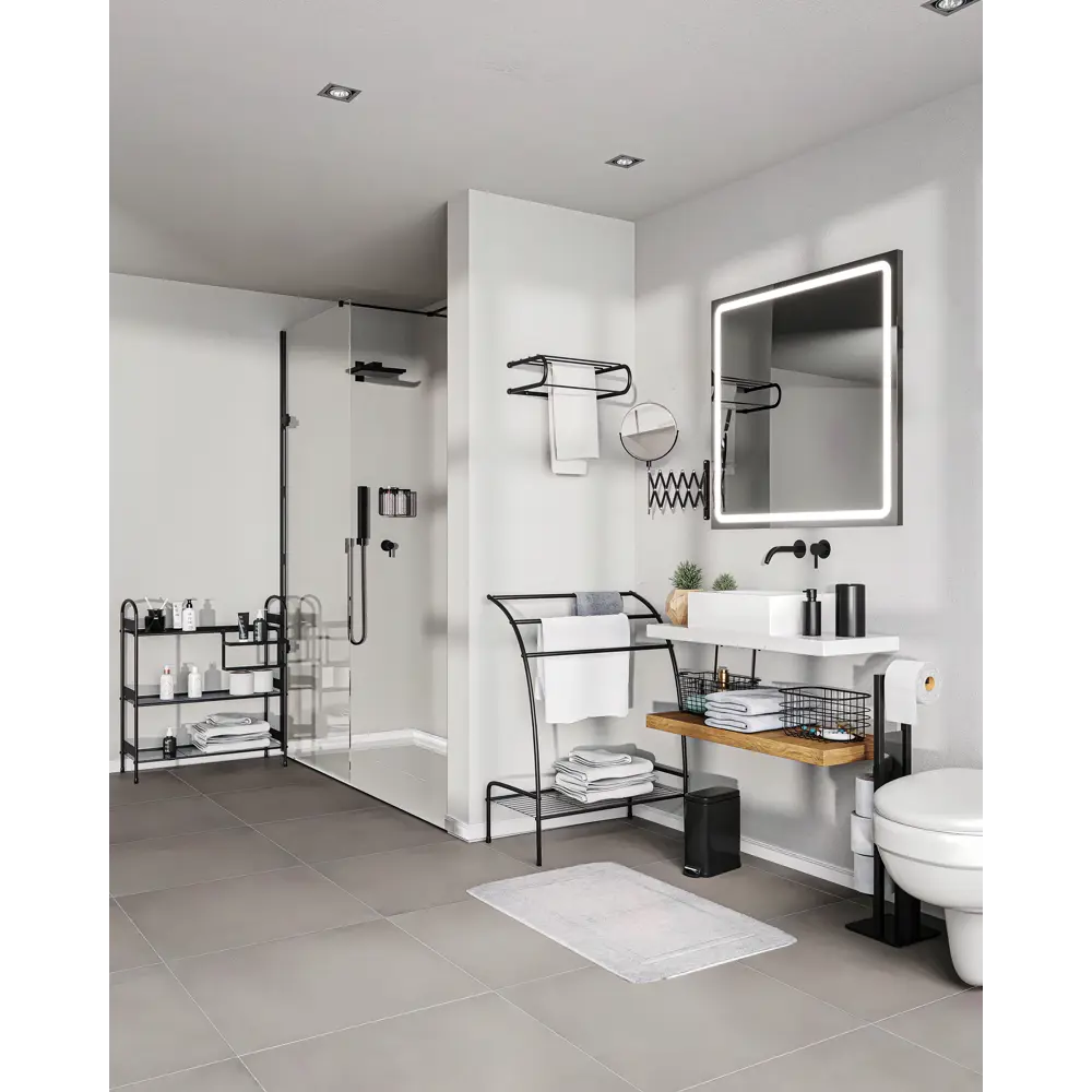 Контейнер для мусора Sensea Remix Slim 5 л цвет чёрный STLM-2076312 - Вид №7