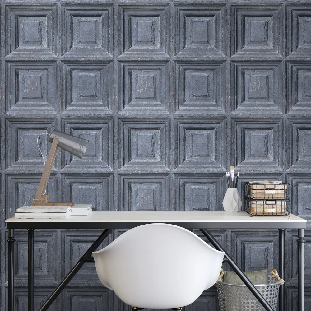 Обои Boiserie, бумажные, цвет серый, 0.53х10 м 82109746 STLM-2169518 EURO DECOR - Вид №2