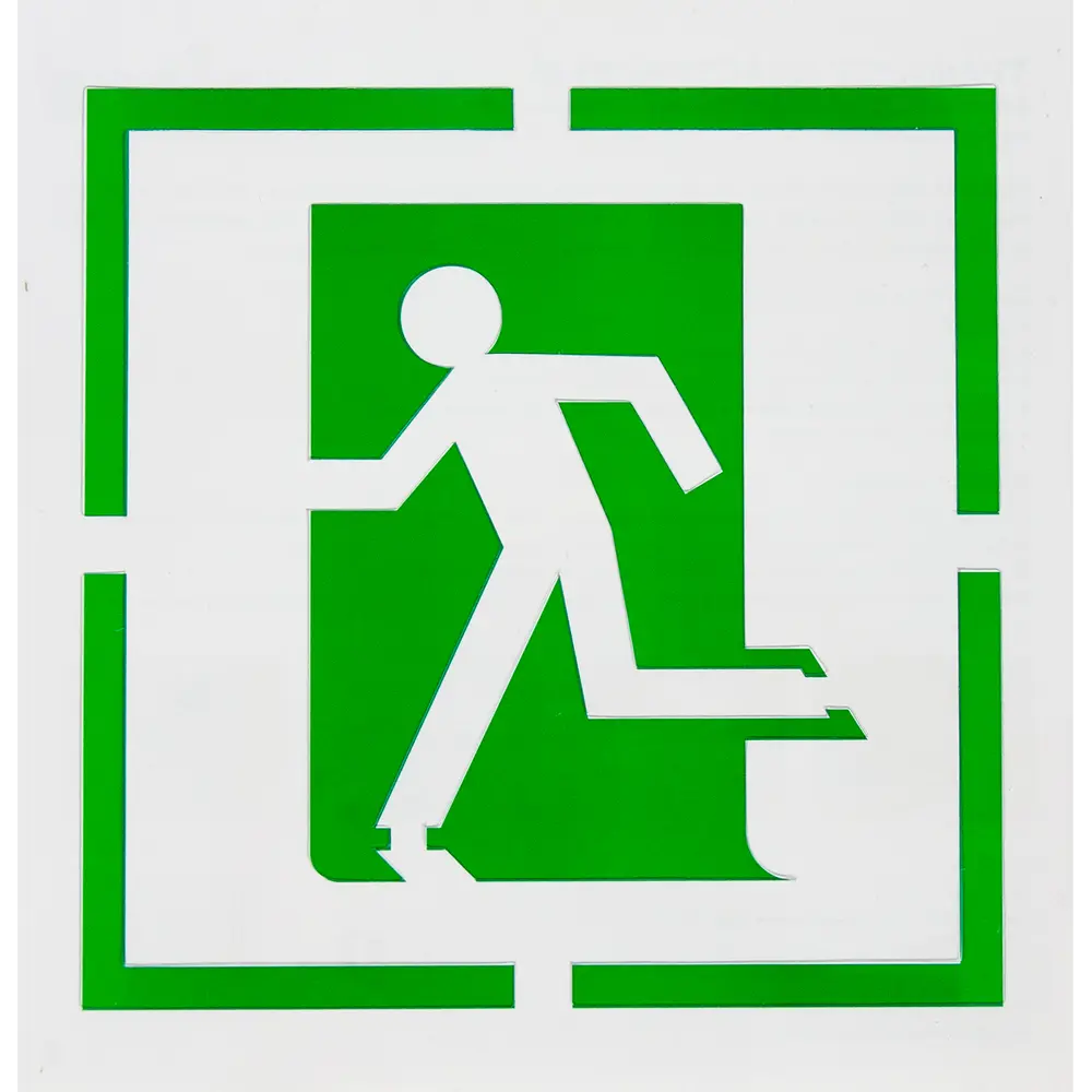 Трафарет «Выход здесь» 20х20 см UNIBOB STLM-2015340