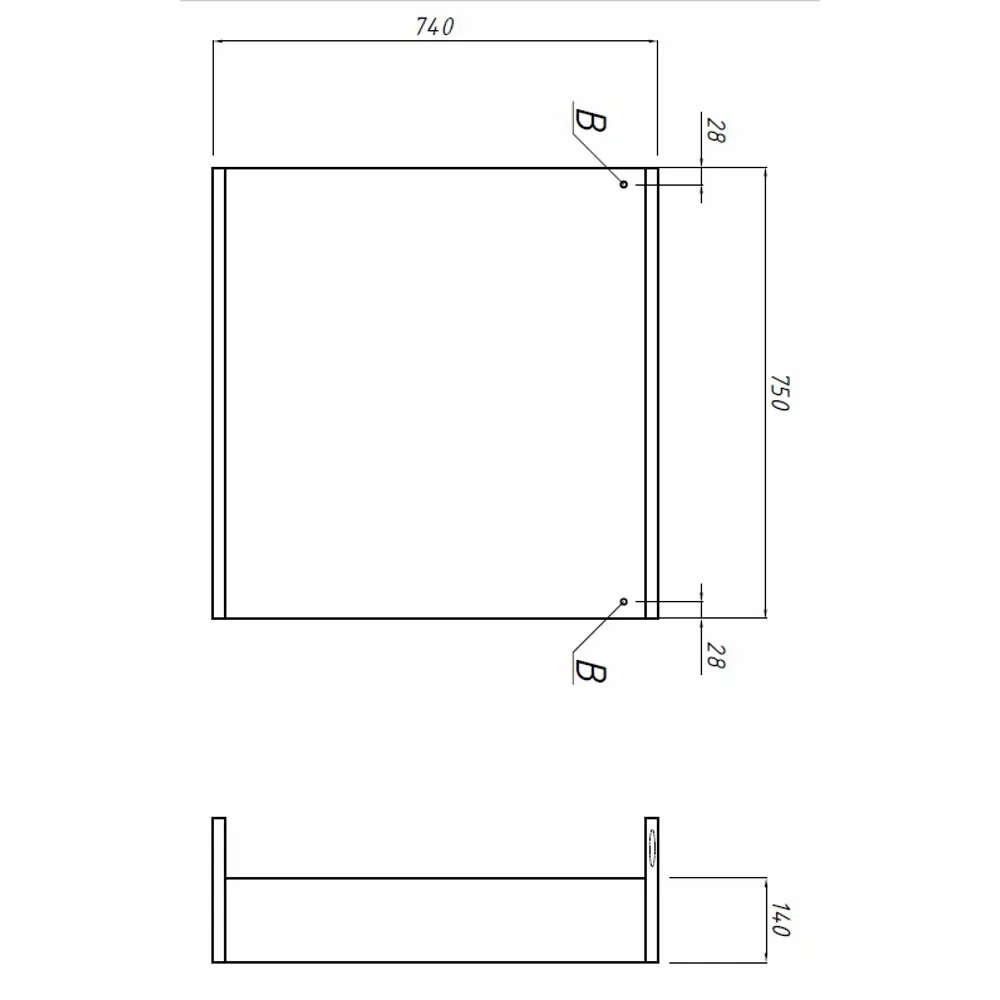 Зеркало Руан с подсветкой 75x63.2 см цвет белый Santreyd STLM-2053091 - Вид №9