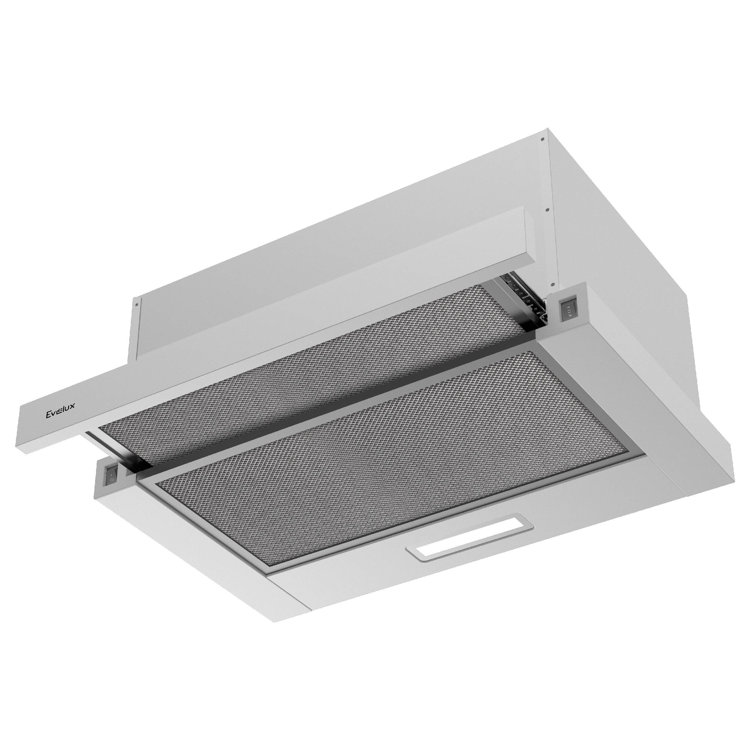 9121146 Вытяжка телескопическая Evelux TEL 50 W белый/белый STDN-0040601 - Вид №1
