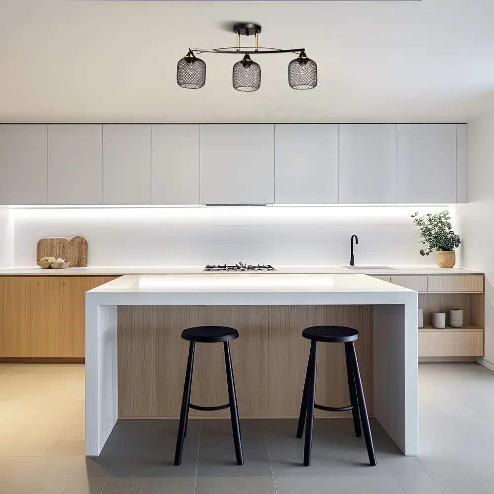 Люстра потолочная Вита 3 лампы 9 м² цвет черный DE CITY STLM-2210979 - Вид №5