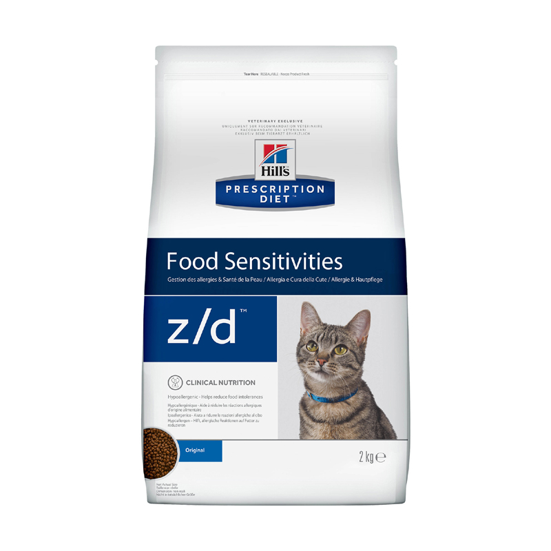 Т00003149 Корм для кошек Hill"s Prescription Diet Feline Z/D при пищевой аллергии, курица Hill's 