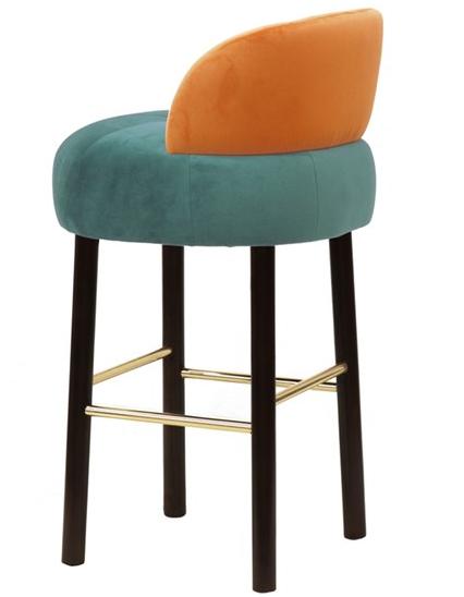 Moanne Бархатный стул с подставкой для ног Majestic sun-id-1514639 - Вид №2