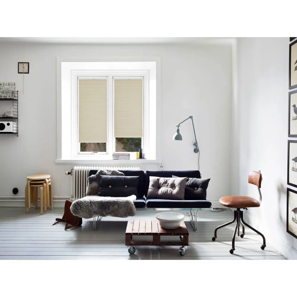 Плиссе с ручкой Плайн-Л 80х160 см текстиль цвет бежевый Santreyd STLM-2084352 - Вид №5