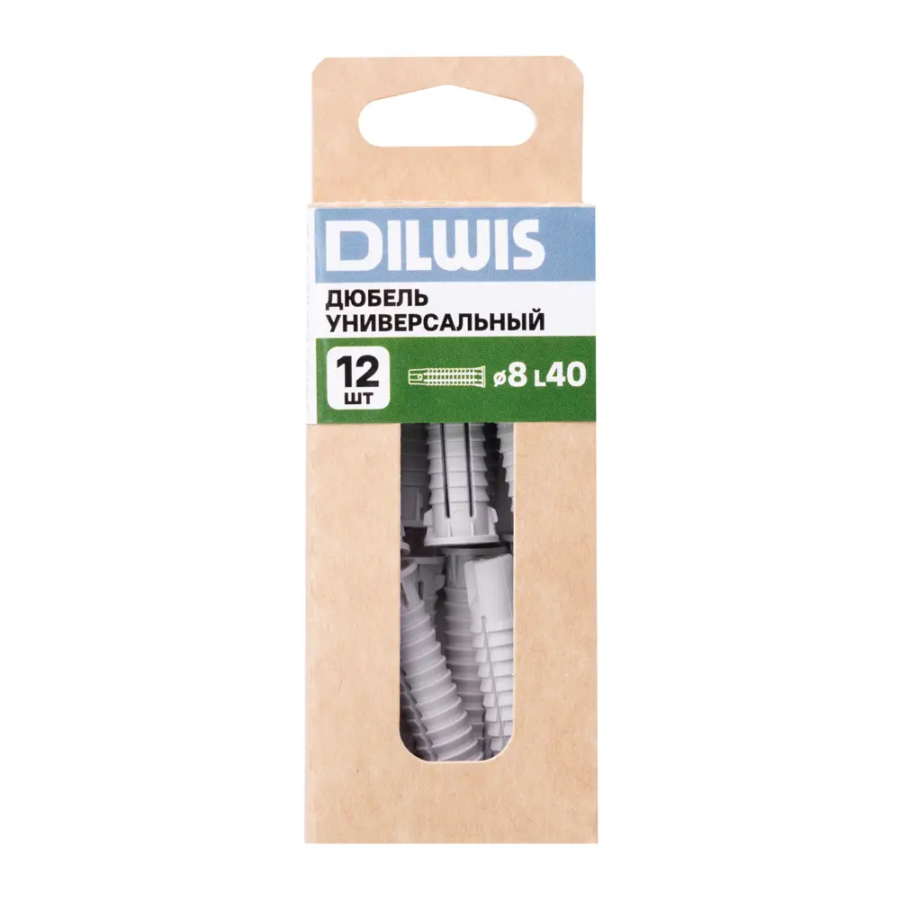 Дюбель универсальный нейлоновый Dilwis 8x40мм 12 шт STLM-2157459 - Вид №6