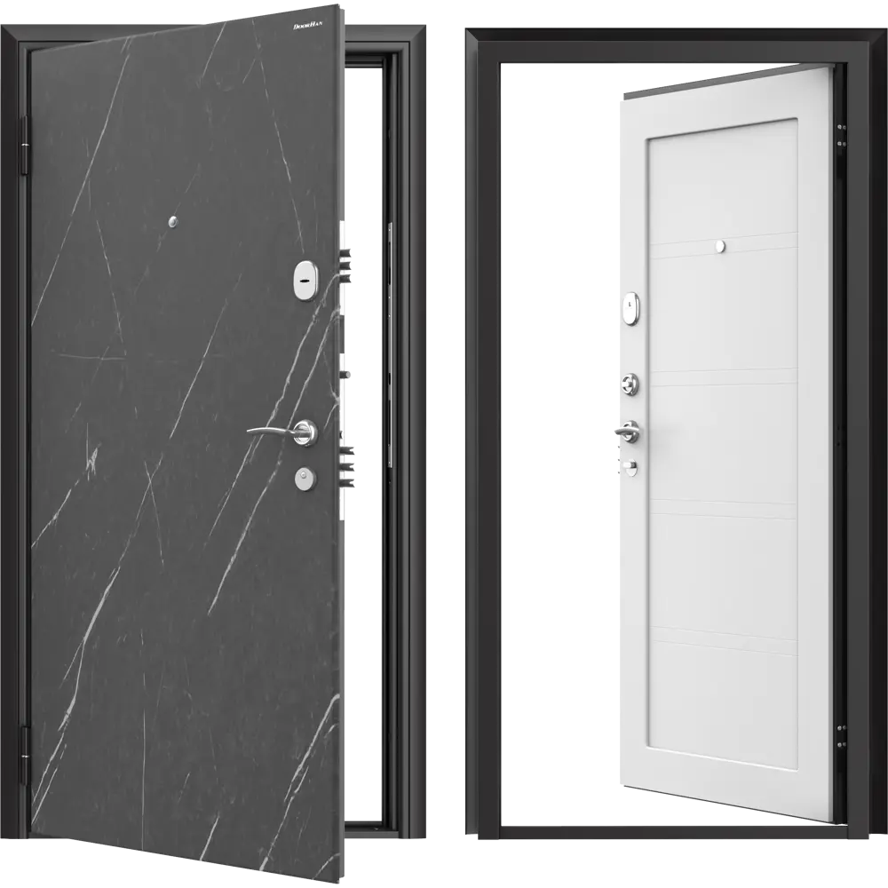 Дверь входная металлическая Премиум New 88x205 см левая силк маус DOORHAN STLM-2124791 - Вид №1