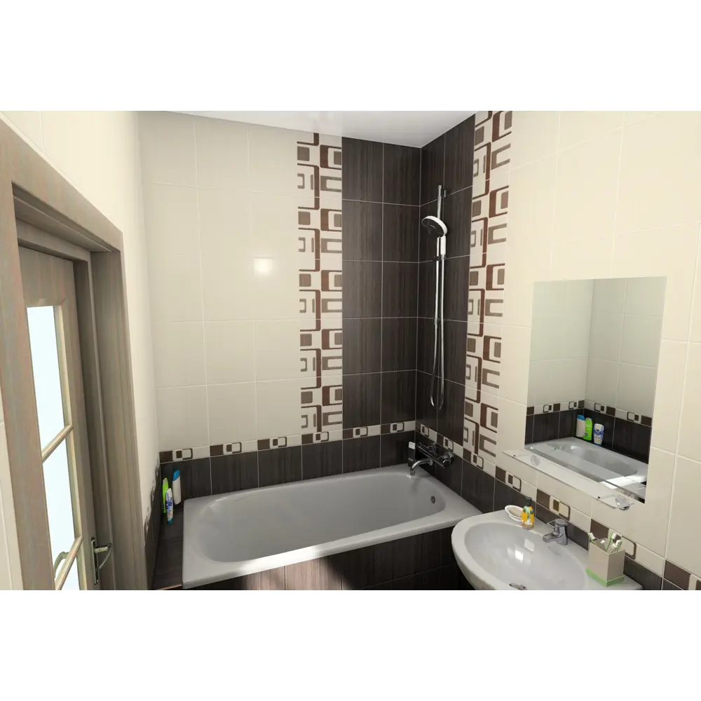 Плитка настенная Golden Tile «Вельвет» 25х33 см 1.65 м2 цвет коричневый 12827144 STLM-2007233 - Вид №4