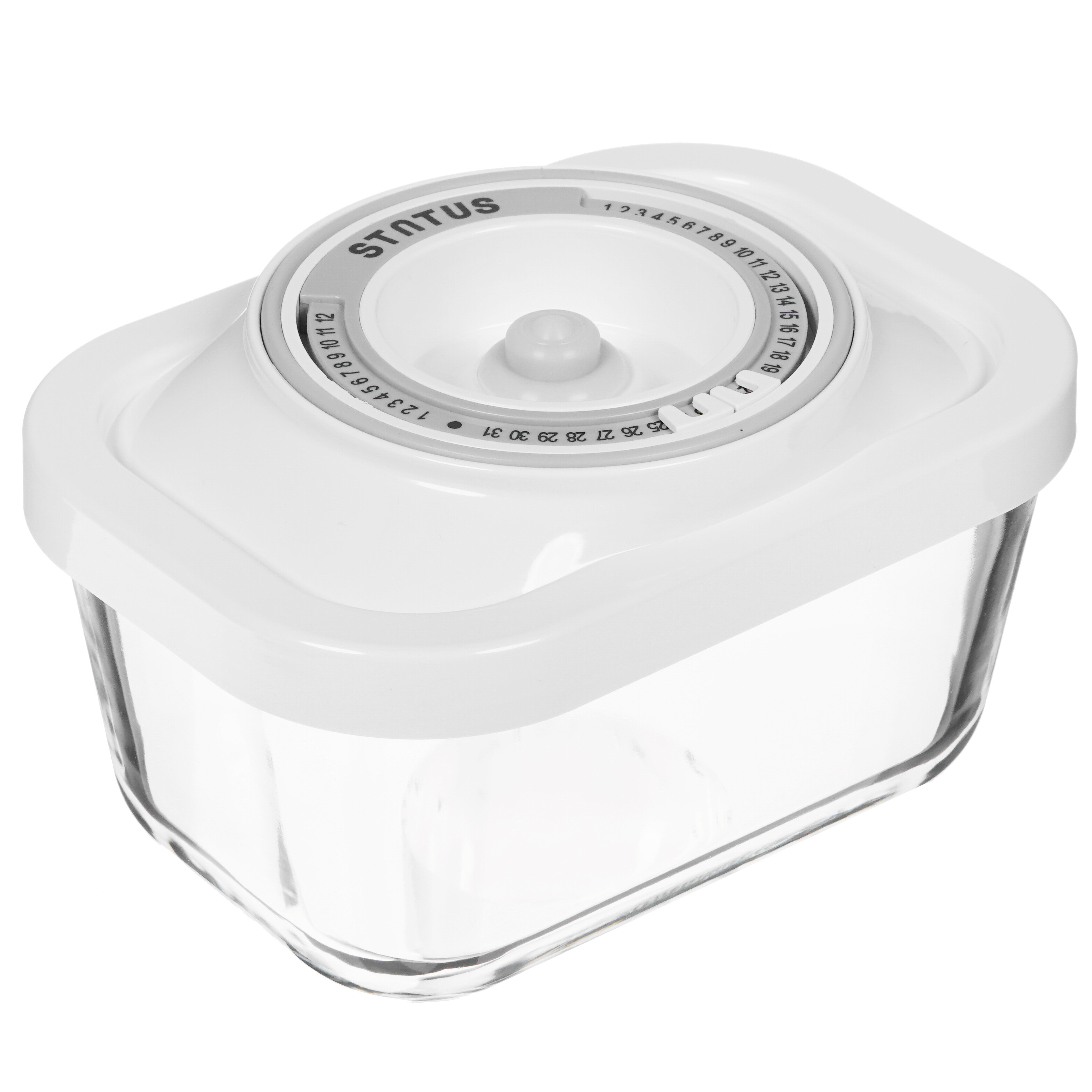 1625888 Набор вакуумных контейнеров STATUS VAC-Glass-Set White 0.5 л, 3 л, 1.5 л STDN-0022705 - Вид №7