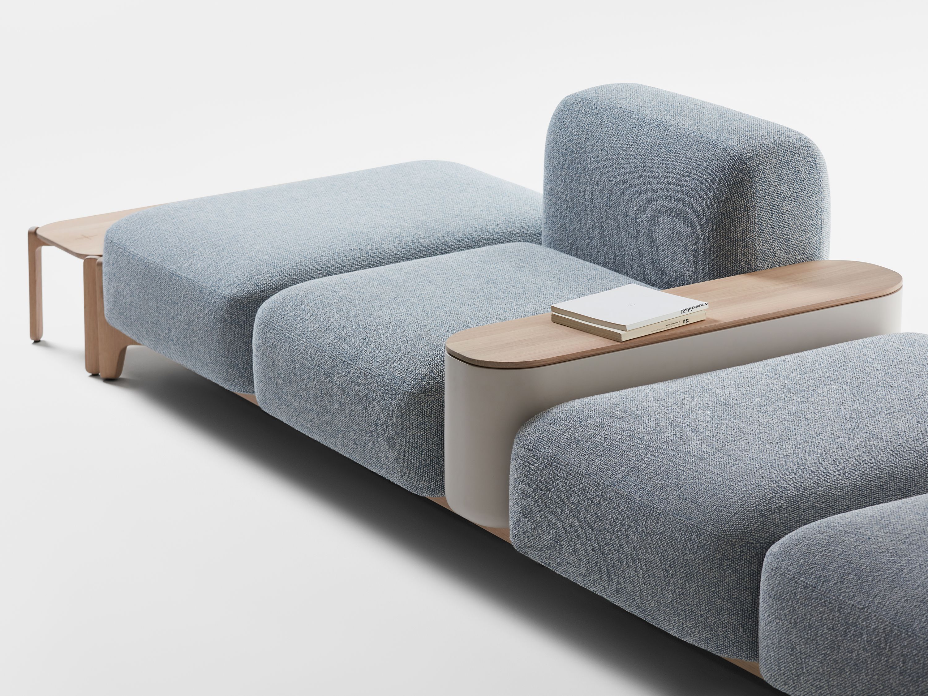 Квадратный съемный пуф из ткани prostoria Sabot ARCH-00086346 - Вид №3