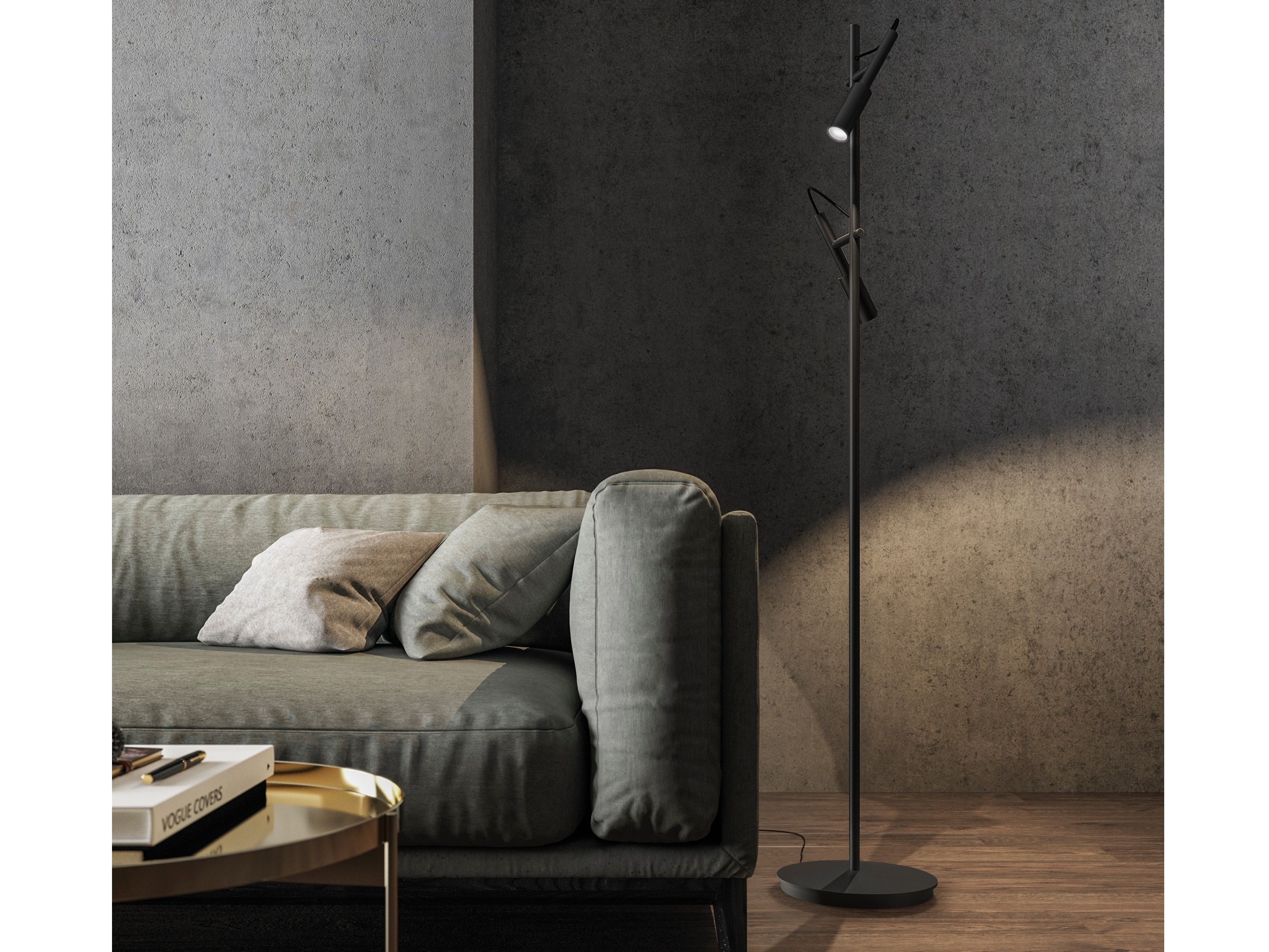 Алюминиевый регулируемый светодиодный торшер Panzeri платье-футляр ARCH-00118936