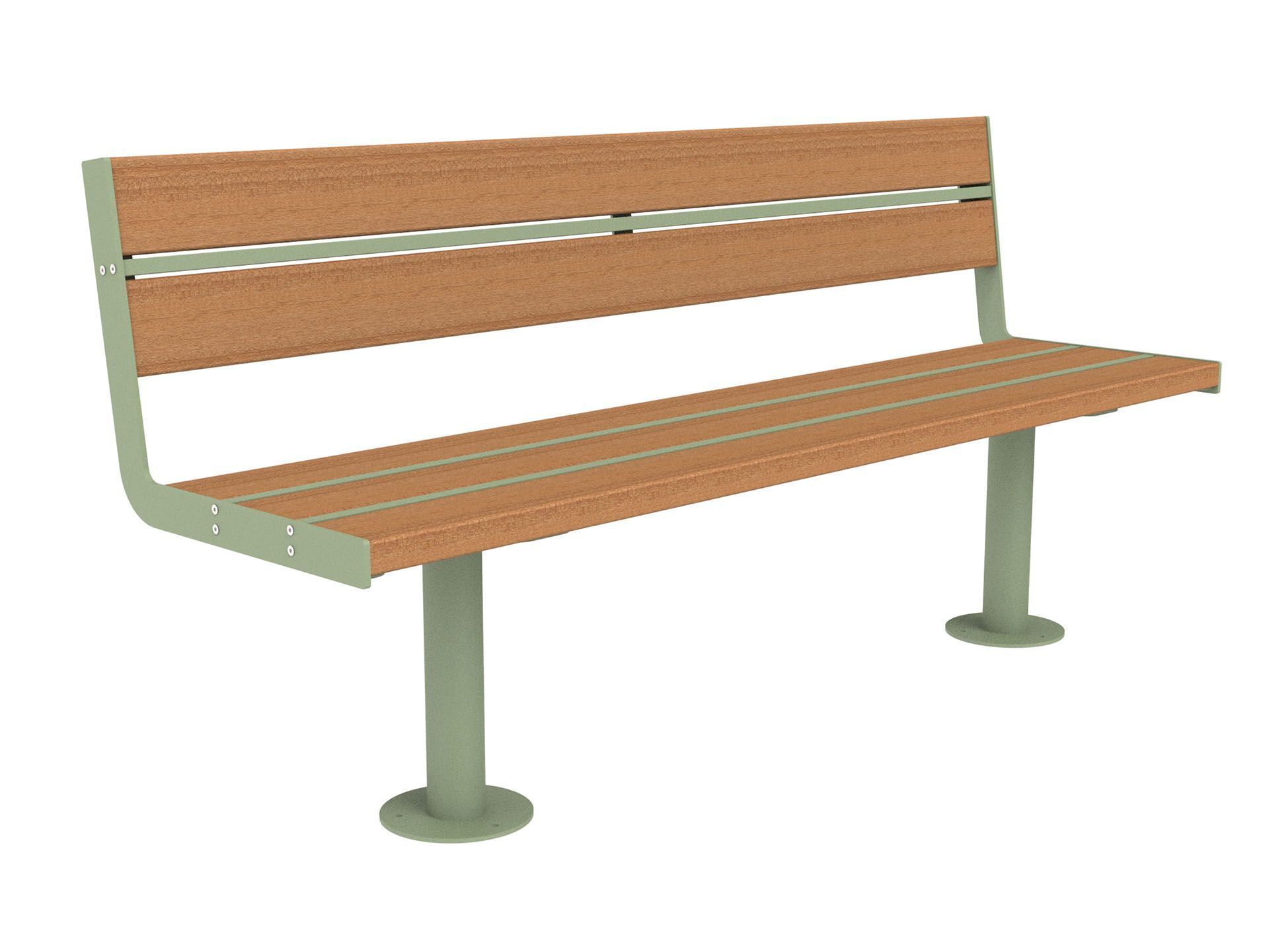 Скамья из окуме со спинкой Lazzari Joy ARCH-00135129 - Вид №10