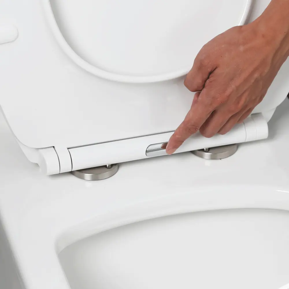 Сиденье для унитаза KONSENSA Силла овал с микролифтом цвет белый STLM-2123723 - Вид №7