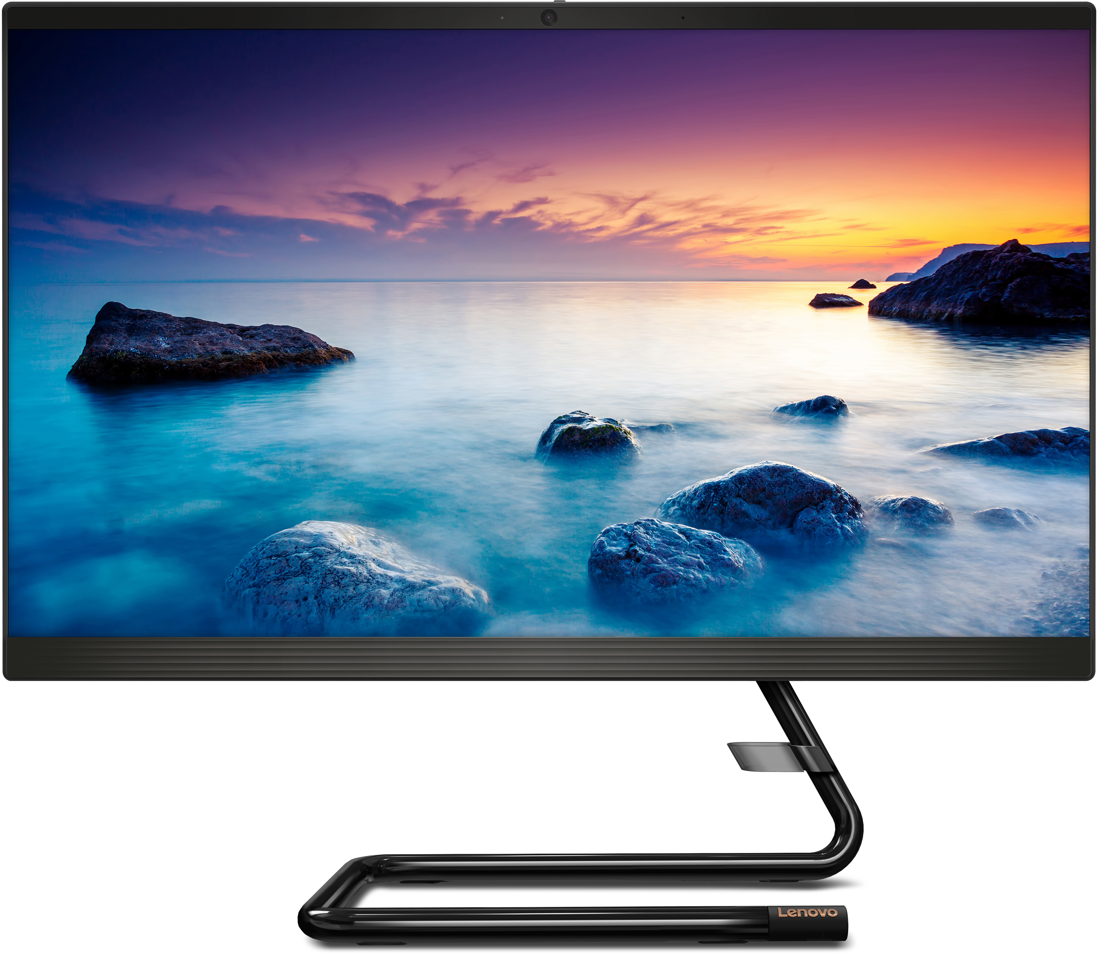 F0EX000VRK ideacentre aio 3 22ada05 21.5"(1920x1080)/amd ryzen 3 3250u(2.6ghz)/8192mb/256ssdgb/dvdrw/int:amd radeon/bt/wifi/war 1y/5.28kg/black/dos + клавиатура, мышь usb Lenovo Santreyd  - Вид №3