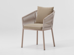 Тканевый садовый стул с подлокотниками