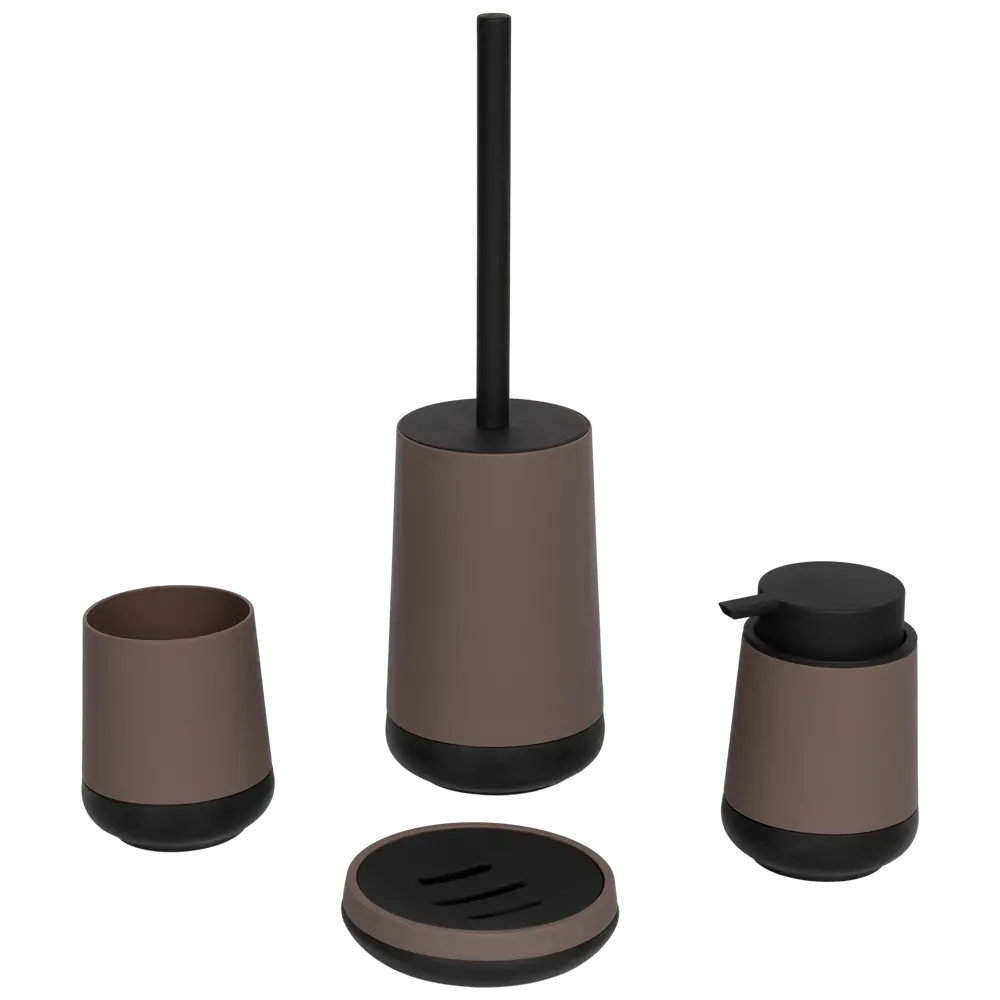 Мыльница Swensa Lary овальная матовая коричневая 89380216 STLM-1565824 - Вид №1