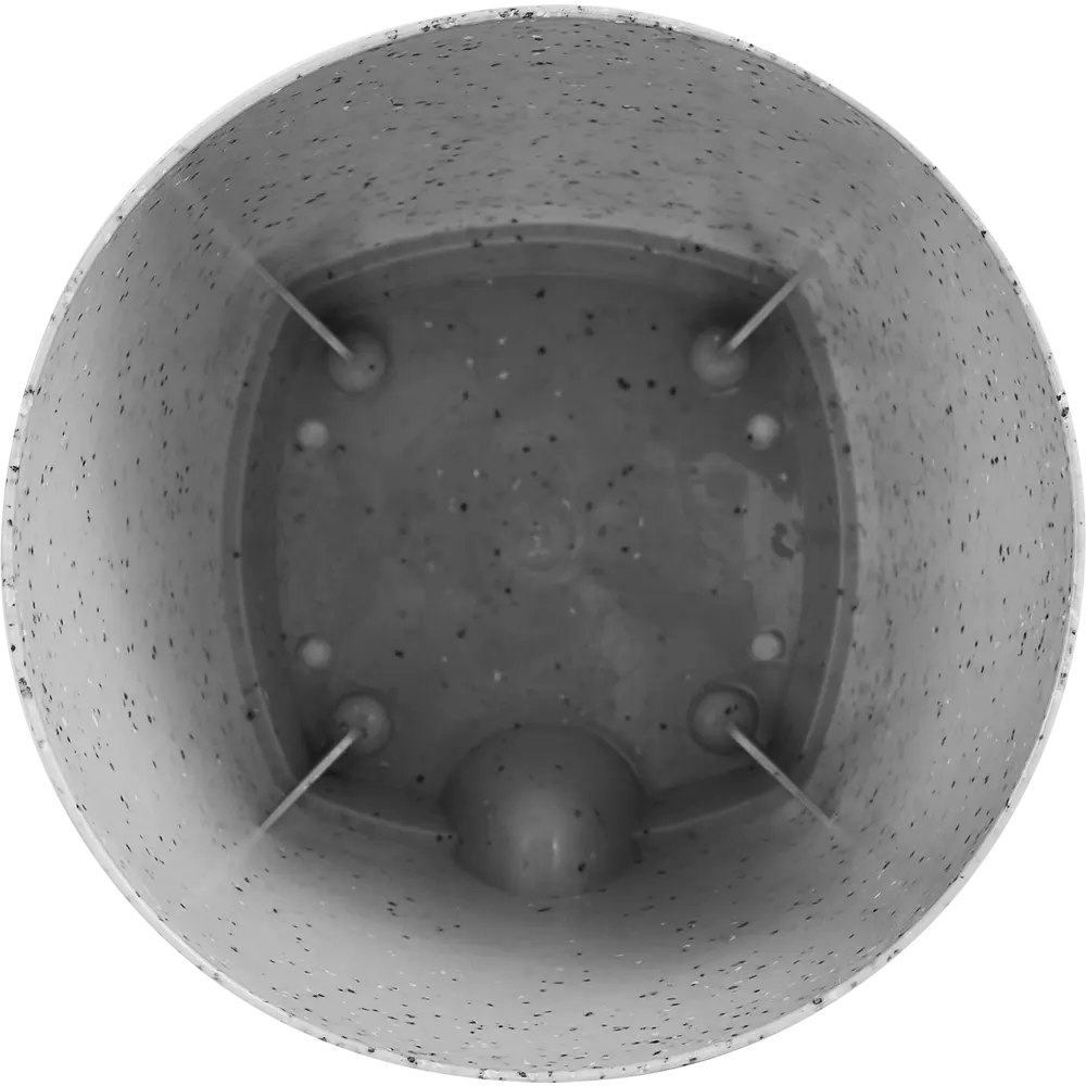 Горшок цветочный Ingreen Stone ø14 h13 см v1.35 л пластик серый STLM-2176373 - Вид №2