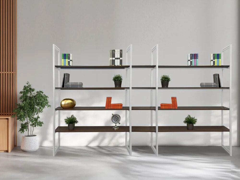 Самонесущий модульный офисный книжный шкаф из алюминия и дерева STUDIO T Ecodesign ARCH-00086315 - Вид №5