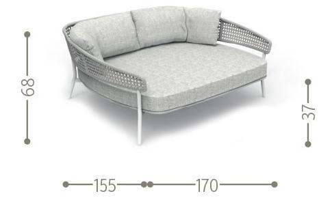 Talenti Садовая кровать из ткани Moon alu sun-id-1502845 - Вид №4