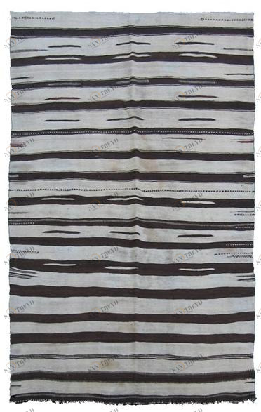 AFOLKI Ковер из шерсти в прямоугольную полоску Kilim Ta512be