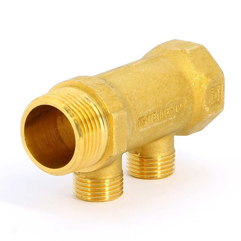 Коллектор НВ 1" TIEMME 2 выхода 1/2"Н 36мм 1910020 - Вид №2