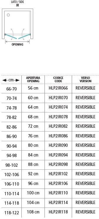 Gruppo Geromin Душевая кабина с двумя распашными дверцами для салона Flow sun-id-1484057 - Вид №1