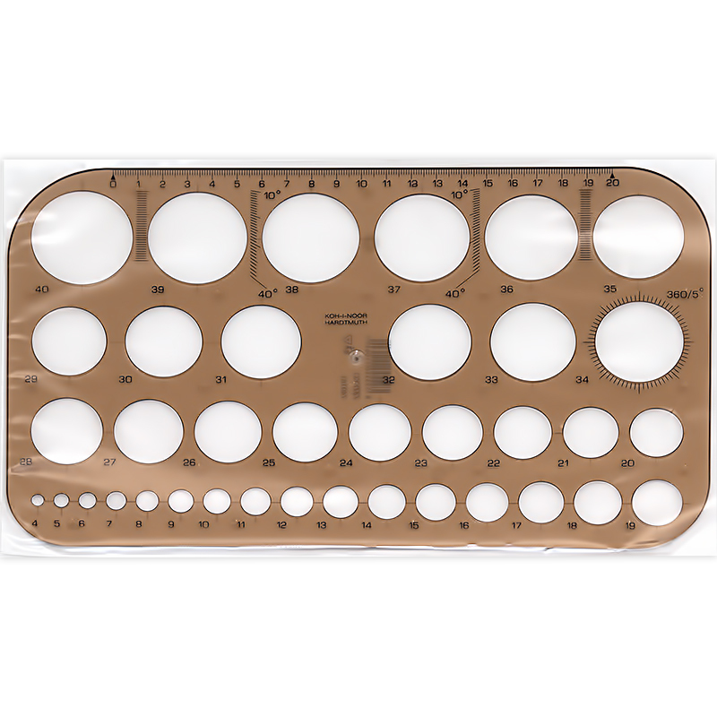 074916100000 Шаблон диаметров 16.5 x 28.2 мм KOH-I-NOOR Hardtmuth 