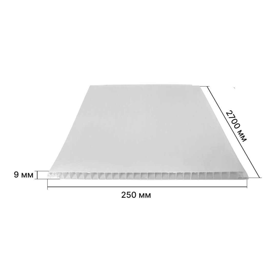 Панель ПВХ 2,7*0,25 (Белая матовая) STELLA Light STSR-274
